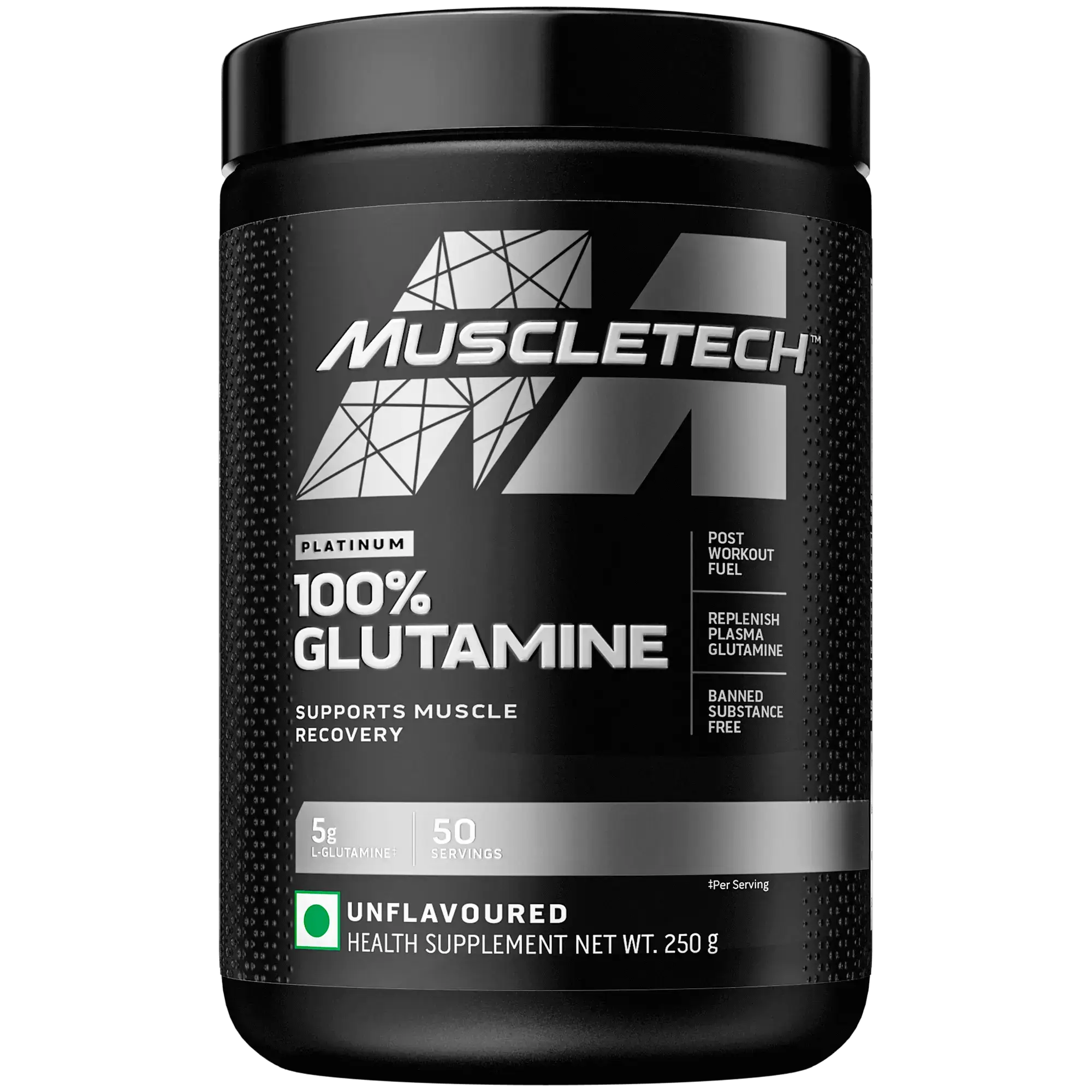 Muscletech™ Platinum 100% Glutamine 250gm,50ser