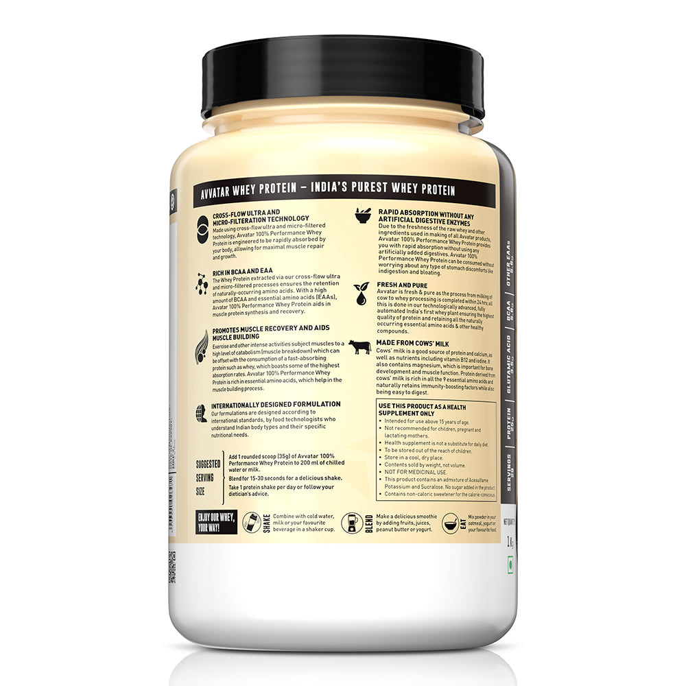 Avvatar 100% Performance Whey | 1 Kg | 29ser
