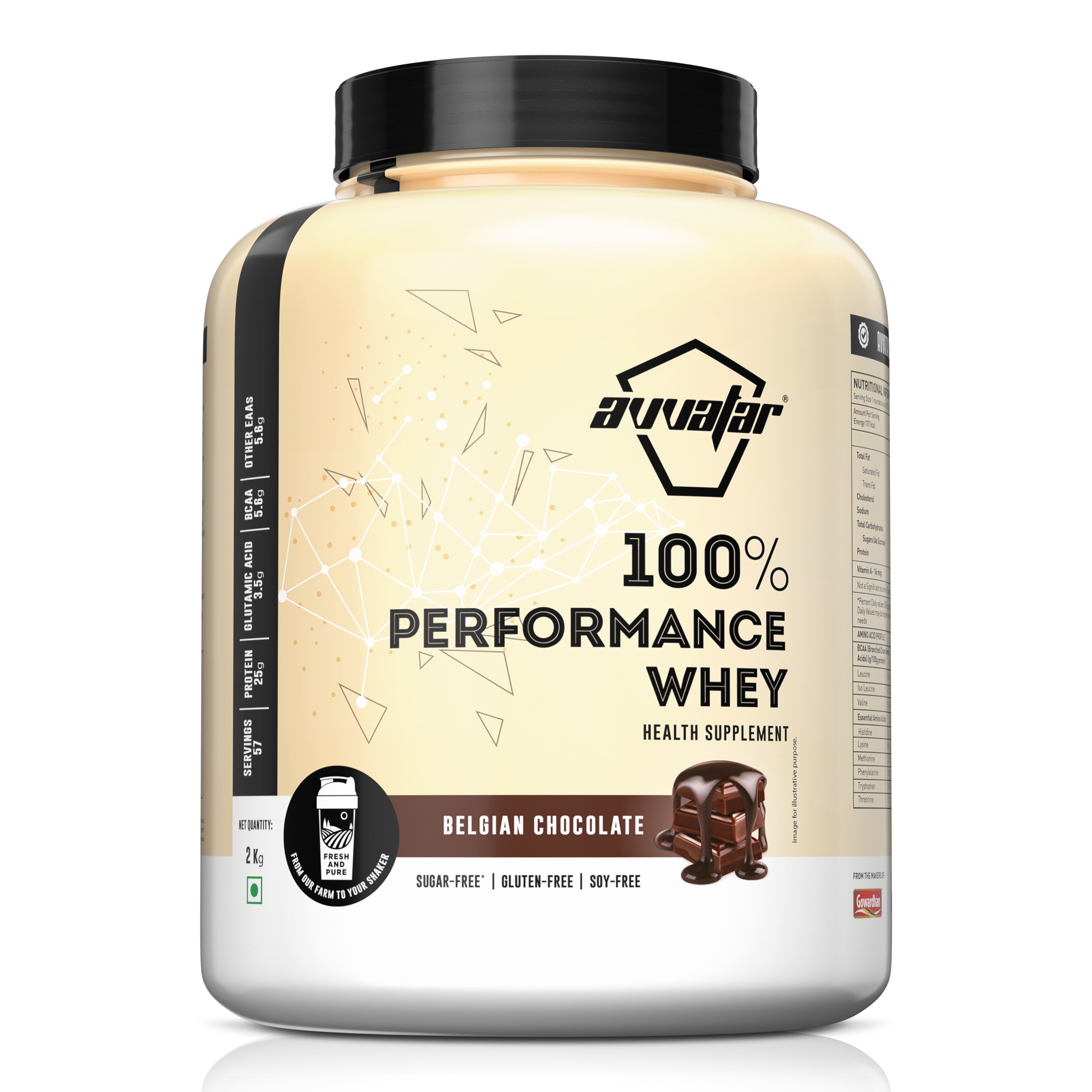Avvatar 100% Performance Whey | 2 Kg | 57ser