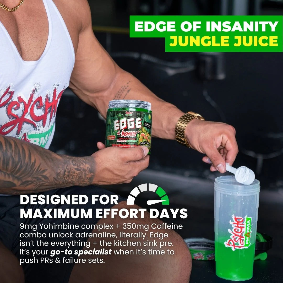 Psycho Pharma Edge of Insanity Preworkout 50ser, 375gram