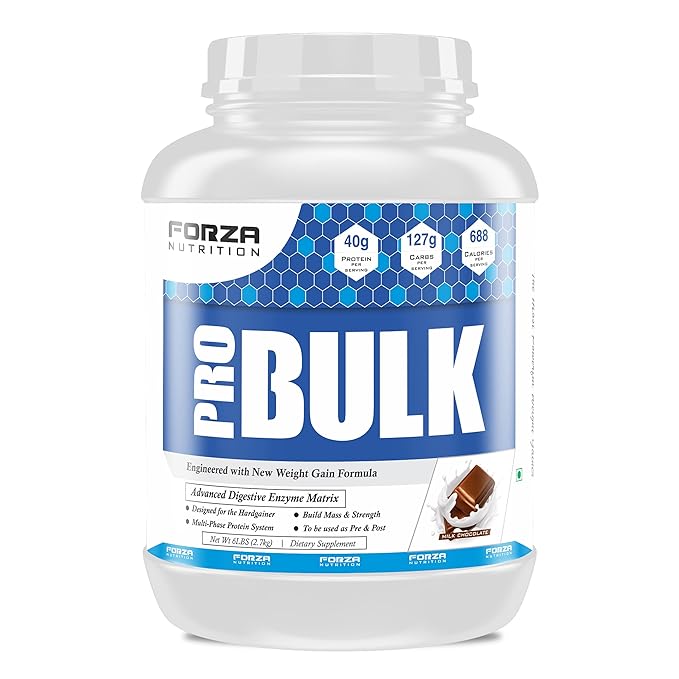 FORZA NUTRITION PRO BULK MASS GAINER FOR BULKING (CHOCOLATE BLISS) (2.7kg) 6LBS