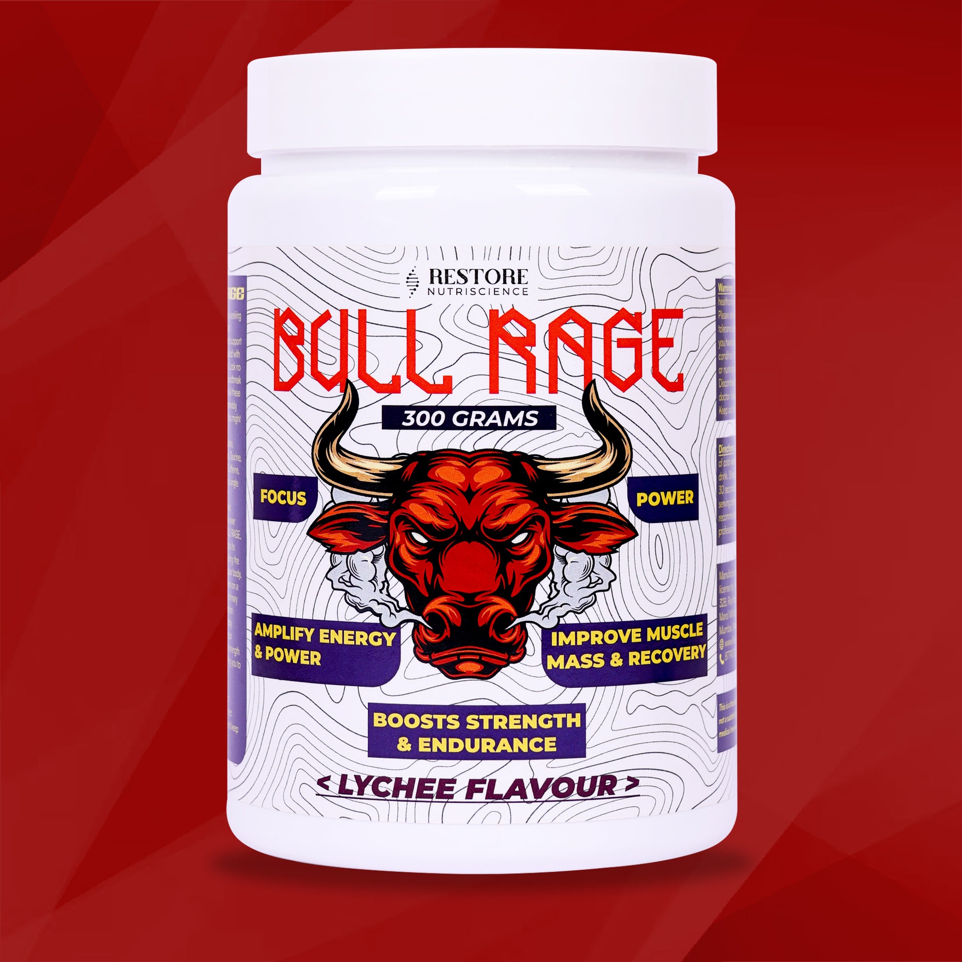 Restore Nutriscience Bull Rage 300gram
