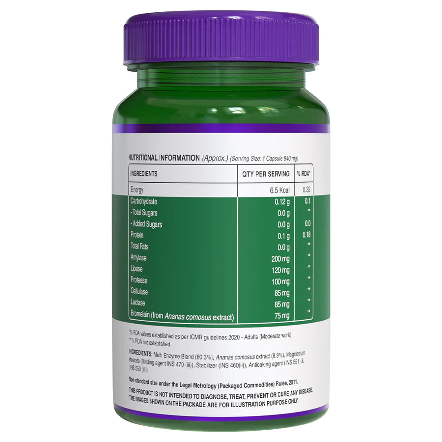 Pure Nutrition Digestive Enzymes, 60 veg capsules