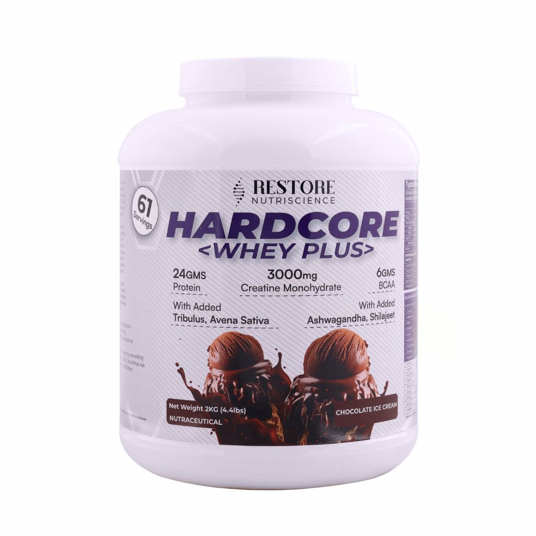 Restore Nutriscience Hardcore Whey Plus 2kg, (4.4lbs), 61ser