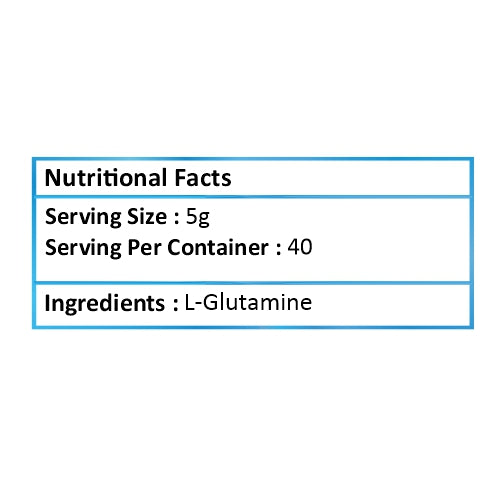 Total Nutrition Glutamine 5000Mg 40ser, 200gms