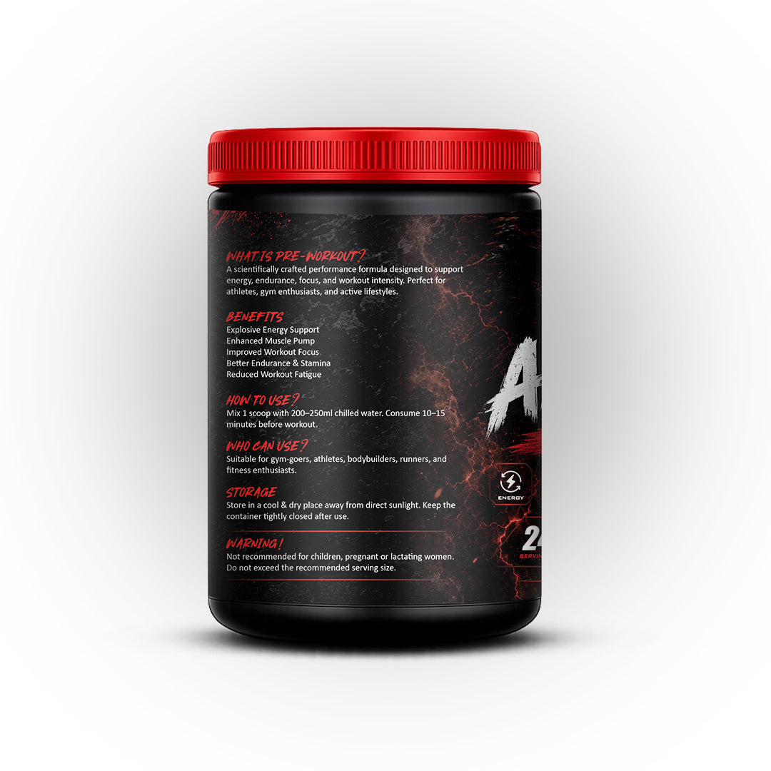 AMP-UP – The Ultimate Pre-Workout 24 Servings | Net Wt. 300g