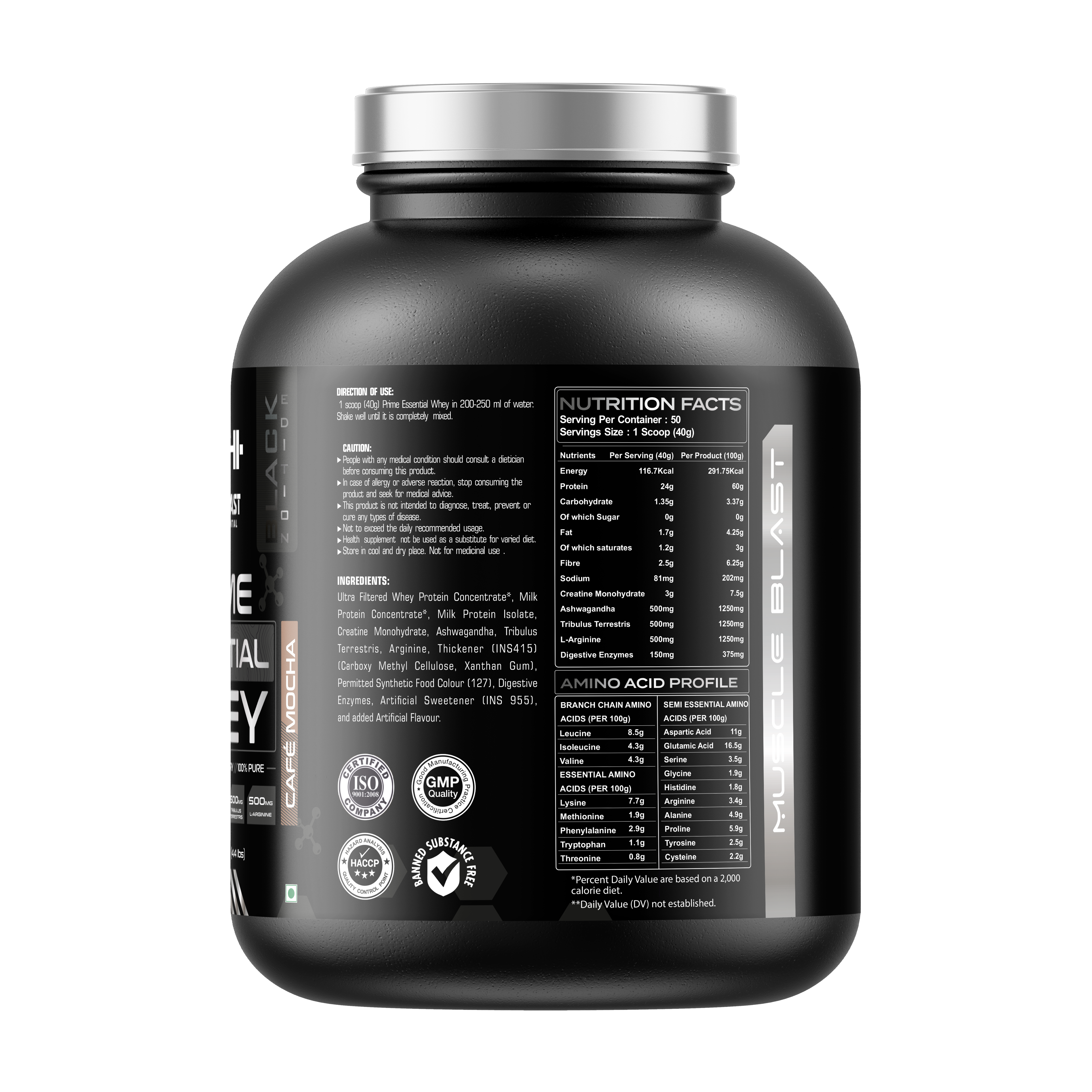 Muscle Blast Prime Essential Whey 3kg ,75ser