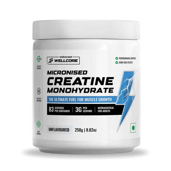 Wellcore - Micronised Creatine Monohydrate (307g, 83 Servings)