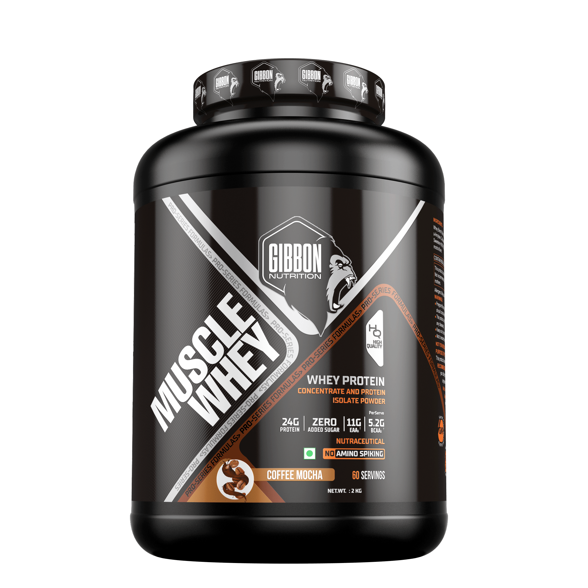 Gibbon Nutrition Muscle Whey 2kg, 60 Servings