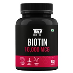 Total Nutrition Biotin 10,000Mcg, 60cap