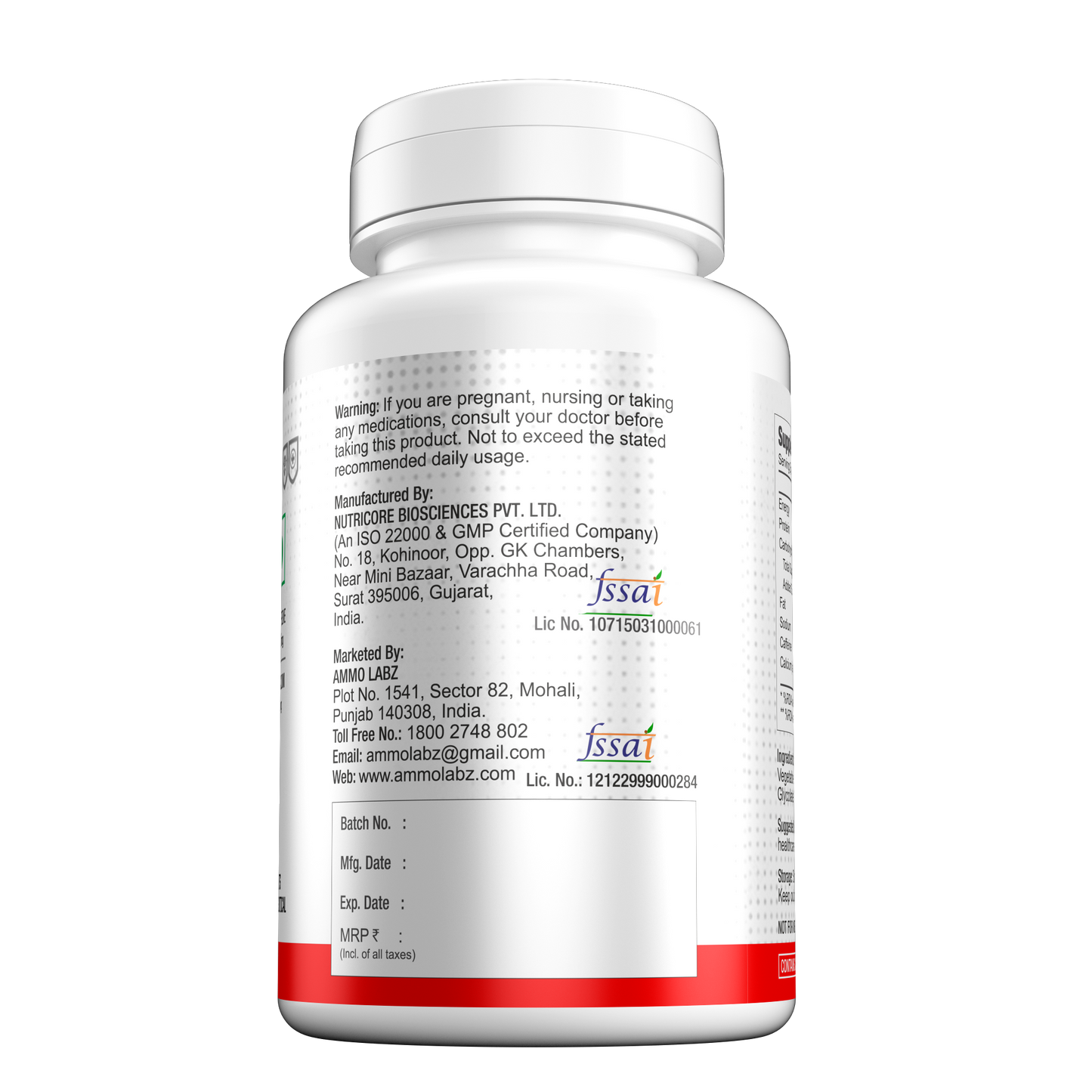 AMMO LABZ CAFFEINE 60TABS