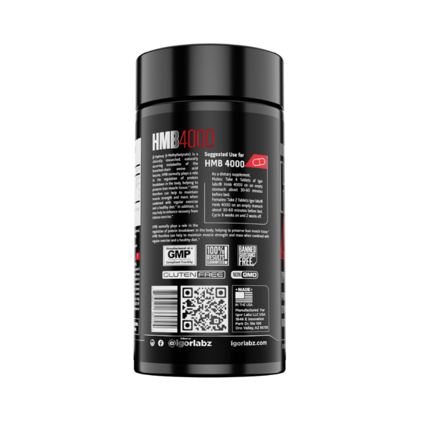 IGORLABZ HMB 4000mg, 120Tablets, 30ser