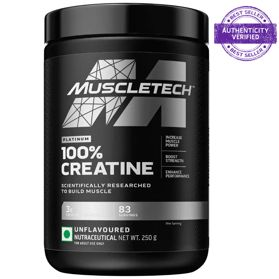 MUSCLETECH™ PLATINUM 100% CREATINE SCIENTIFICALLY RESEARCHED TO BUILD MUSCLE