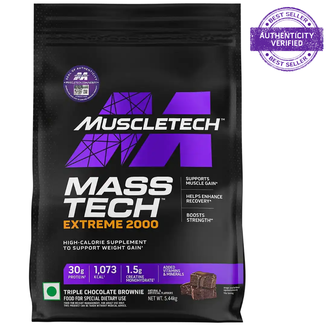 Muscletech™ Mass-Tech™ Extreme 2000 Protein Powder, Weight Gainer Protein Powder 5.4kg,