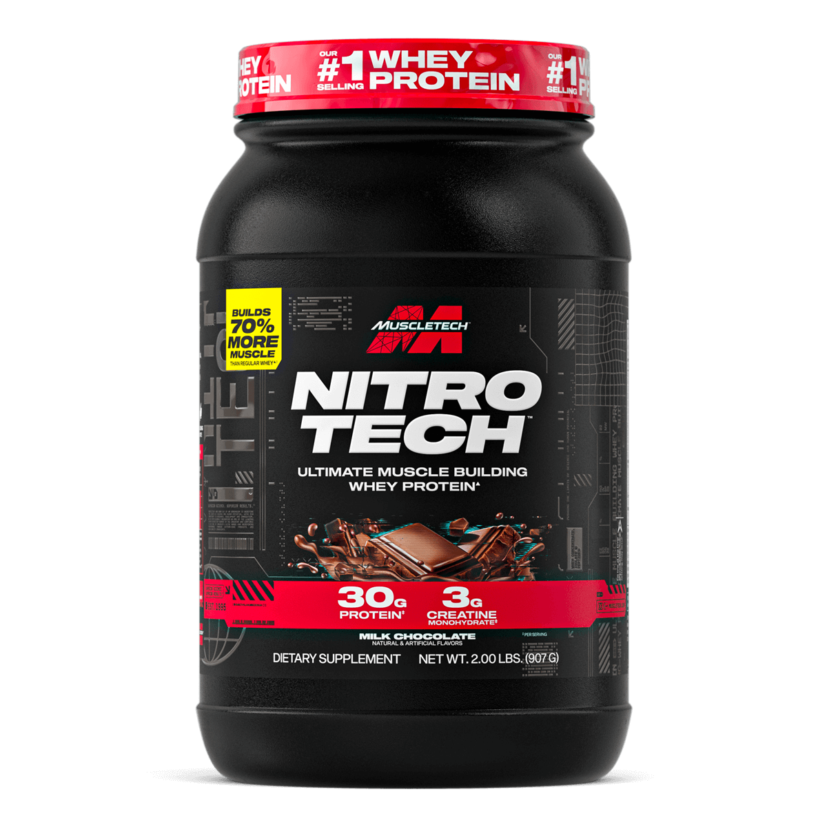 MuscleTech NitroTech Whey Protein 4lbs, 1.81kg