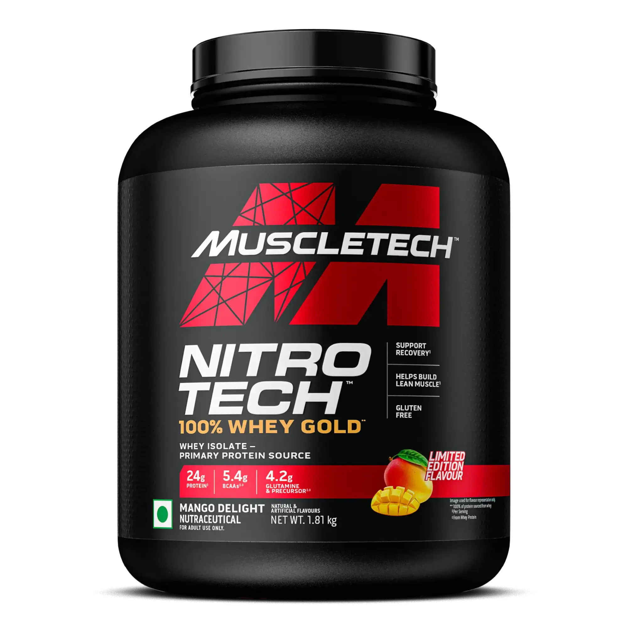 Muscletech Nitrotech 100% Whey Gold, 1.81kg, 59ser