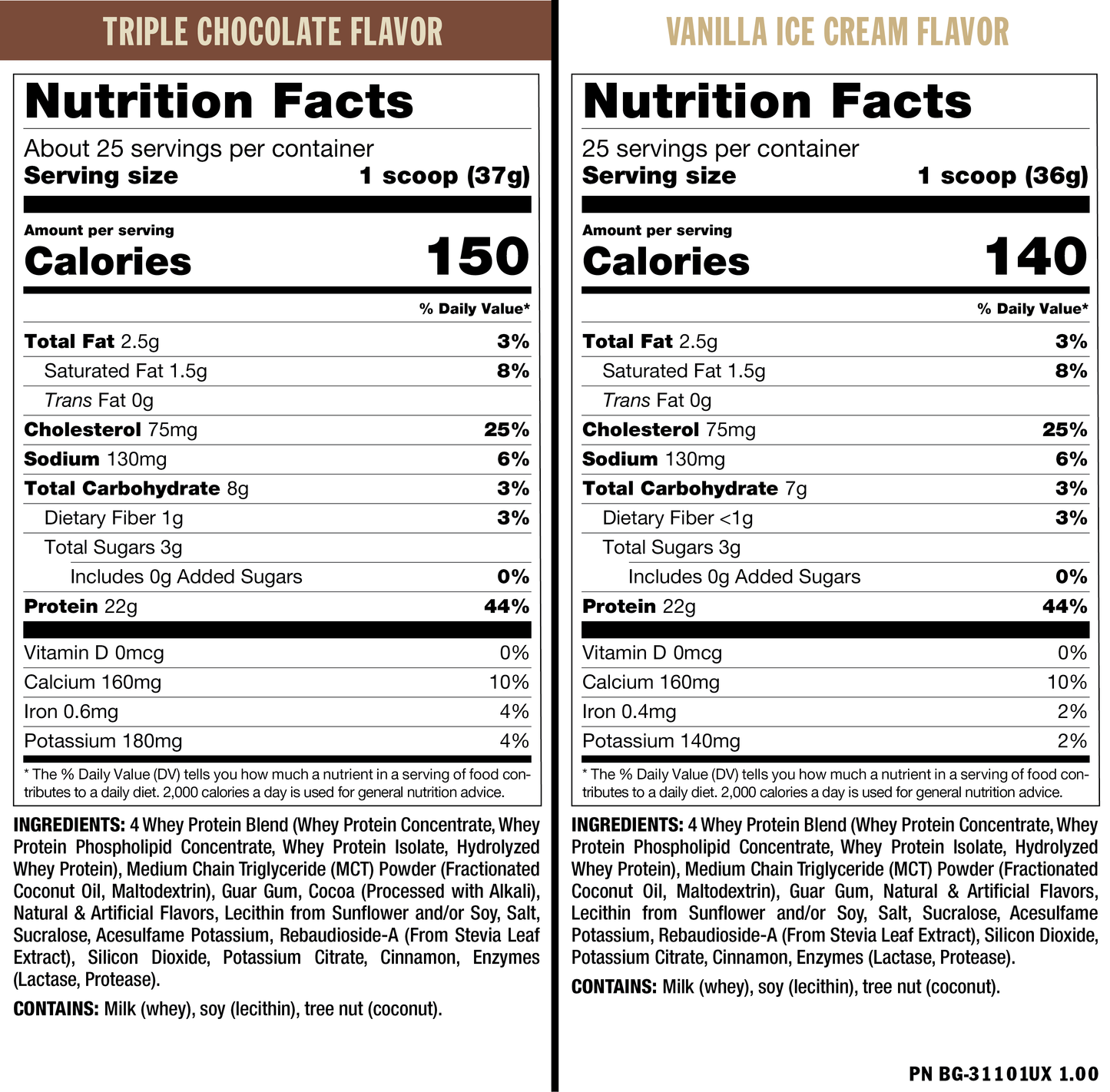 MUTANT WHEY 100% Gourmet Whey Protein Mix 4lb ( 1.8Kg) Dual Flavor - 50Ser
