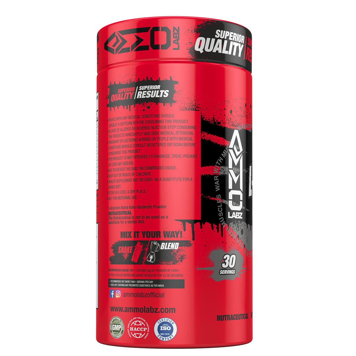 Ammo Labz L-ARGININE AKG - 30ser