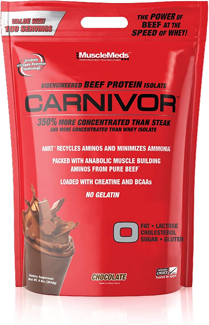 MuscleMeds Carnivor Beef Protein Isolate Powder - 8 lbs