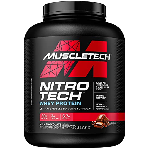 MuscleTech NitroTech Whey Protein 4lbs, 1.81kg