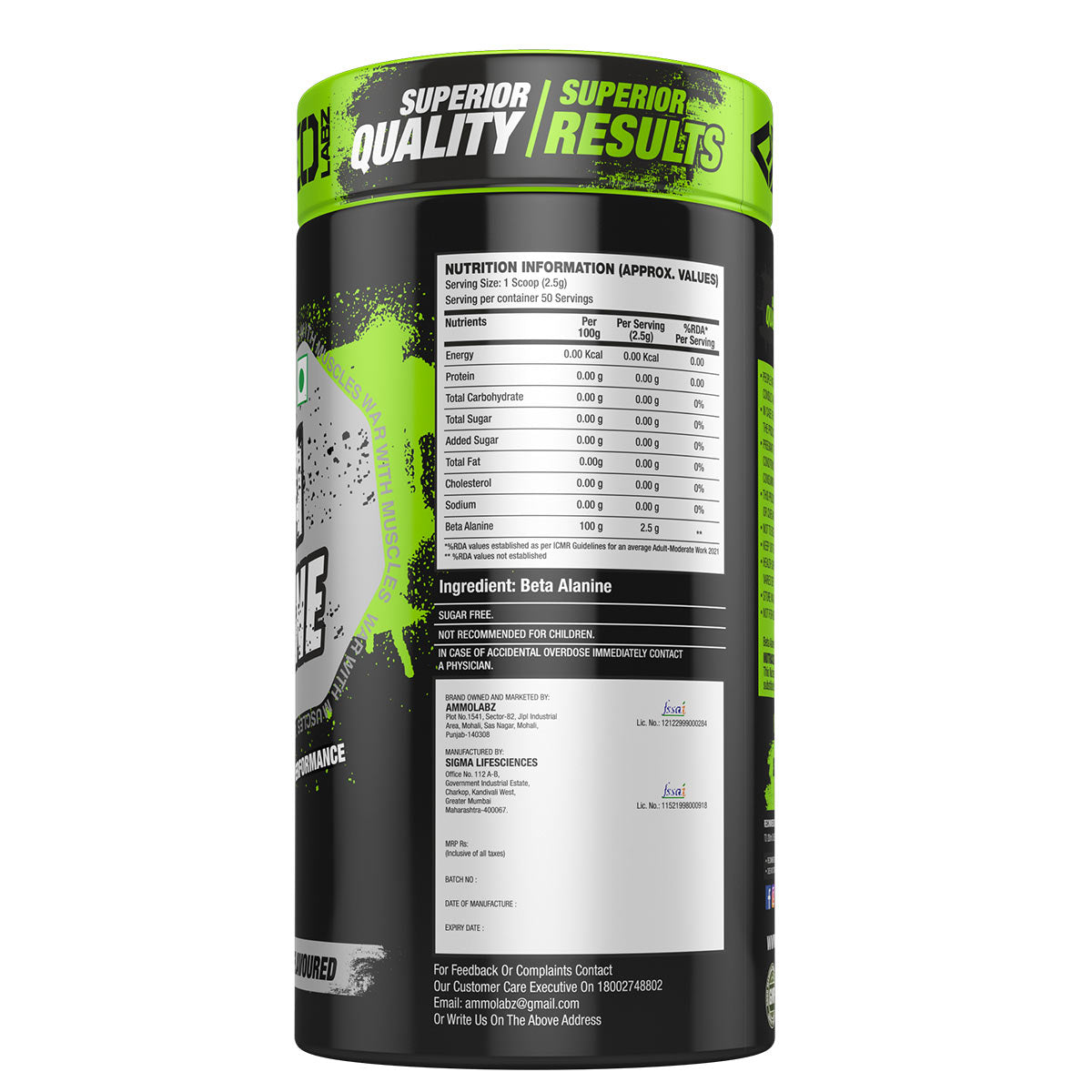 AMMO LABZ BETA ALANINE 50Ser