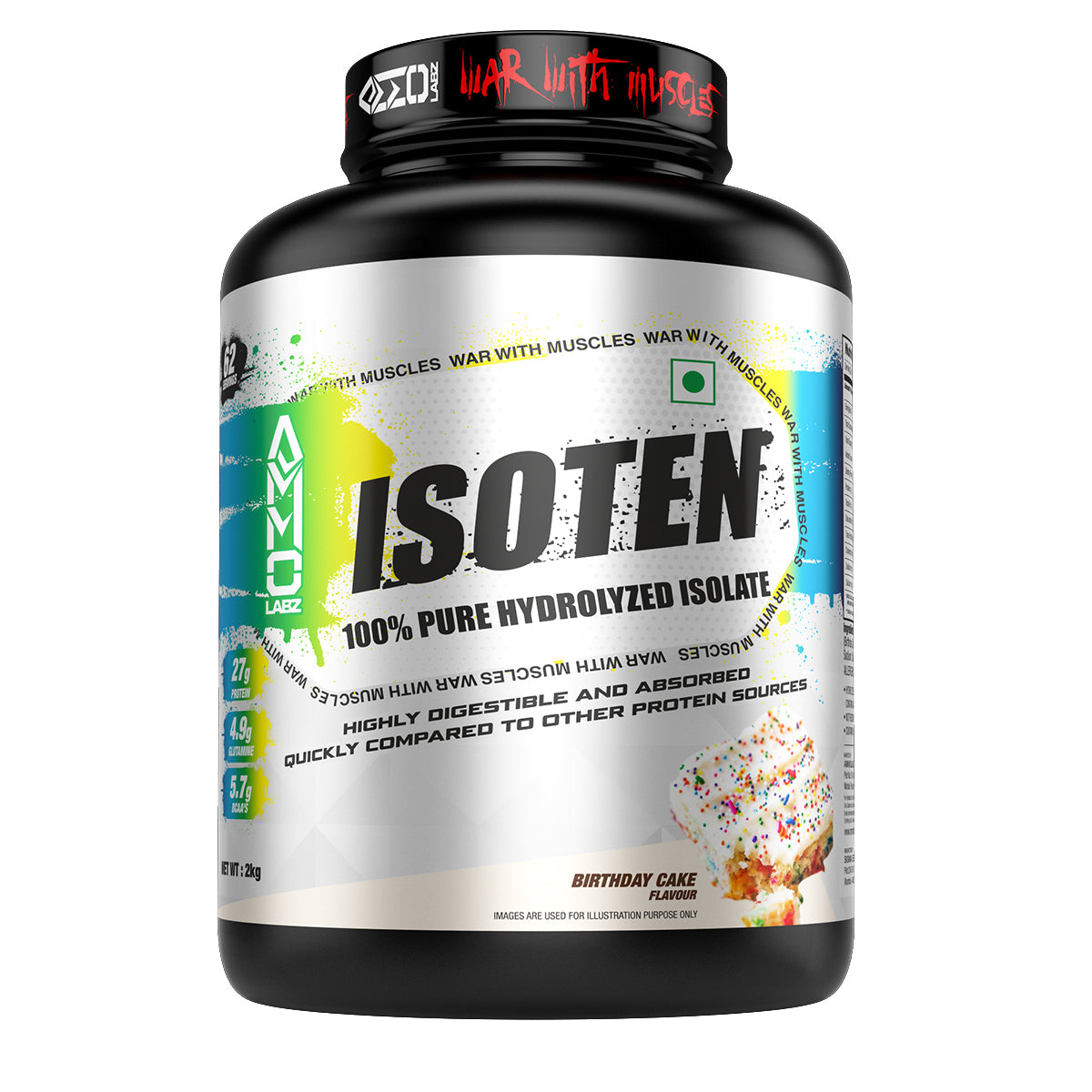 Ammo Labz ISOTEN - 100% Hydrolyzed Isolate - 4.4 lbs