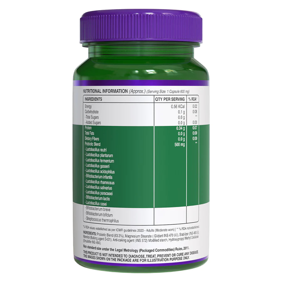 Progut 50 Billion CFU with 14 Strains of Probiotic Bacteria - 60 Veg Capsules