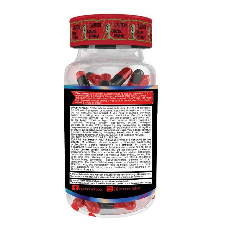 Terror Labz The Purge Extreme Fat Burner - 90 Capsules - Ampas Nutrition