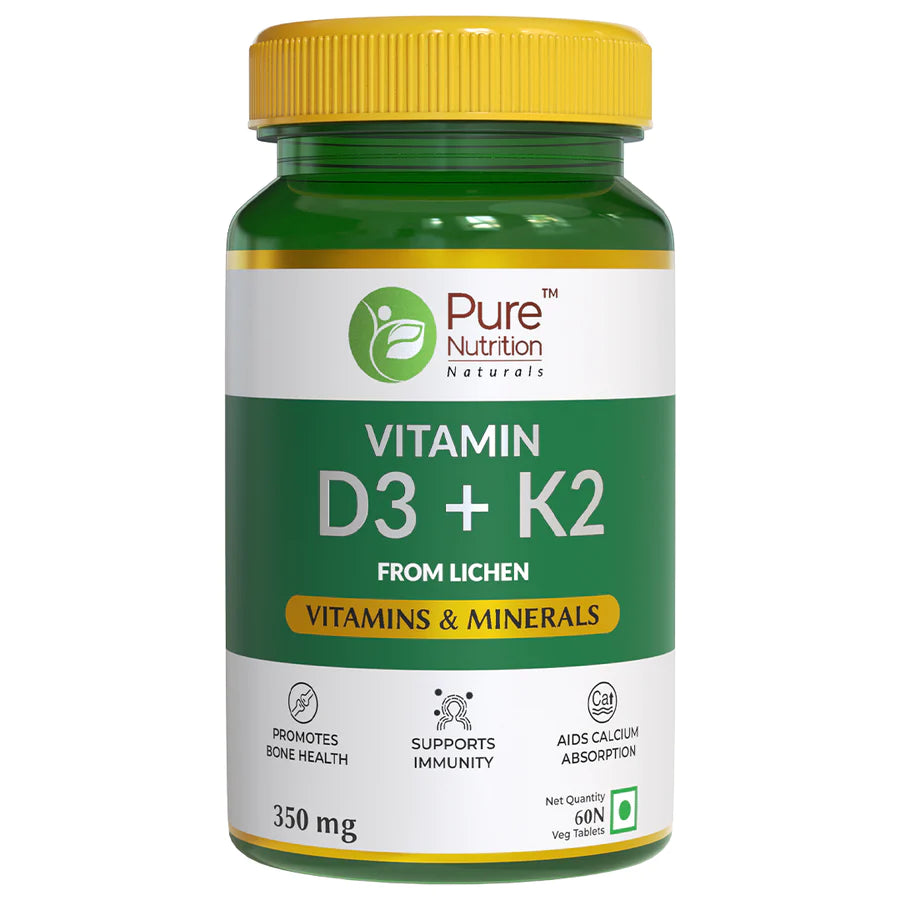 Vitamin D3 + K2 - 60 Veg Tablets