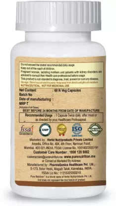 Pure Nutrition Papaya Complete (Supports Platelet Immunity & Digestion) - 60 Caps (60 Capsules)