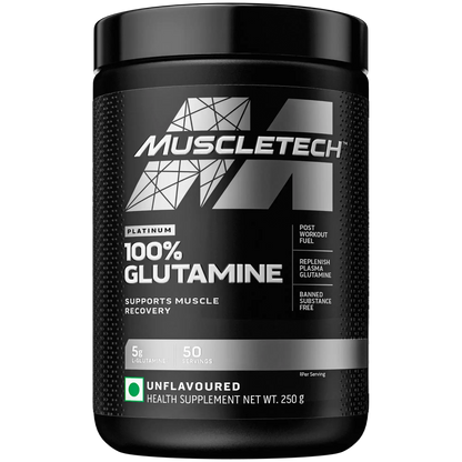 Muscletech™ Platinum 100% Glutamine 250gm,50ser