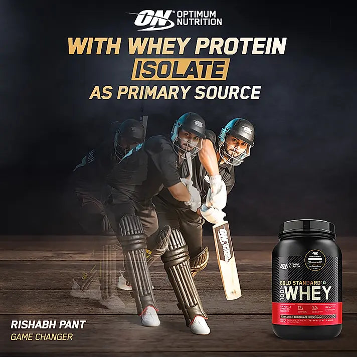 On Optimum Nutrition Gold Standard 100% Whey Protein Powder | Double Rich Chocolate | 4.53kg , 149ser