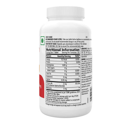 GNC Melatonin With Vitamin B6 Tablets Promotes Restful Sleep & Relaxation Timed Release | 60 Tablets