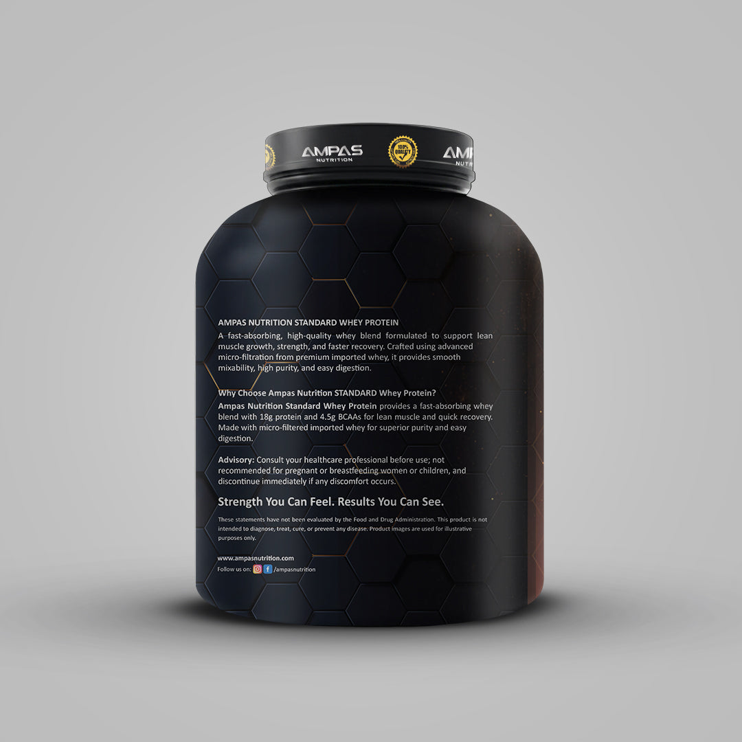 Ampas Nutrition- Standard Whey Protein – Belgian Chocolate (2kg)