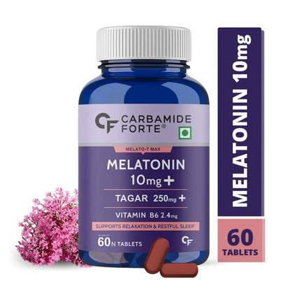 CF Melatonin 10mg with Tagara 250mg Sleeping Aid Pills– 60 Veg Tablets