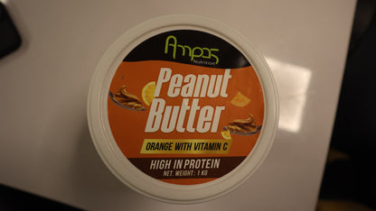 Ampas Nutrition 100% Natural High Protein Peanut Butter (Orange With Vitamin C) 1Kg