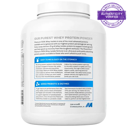 Muscletech™ Platinum 100% Whey Isolate 57ser, 1.81kg