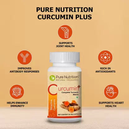 Pure Nutrition Curcumin Plus - 30 Capsule  (30 No)