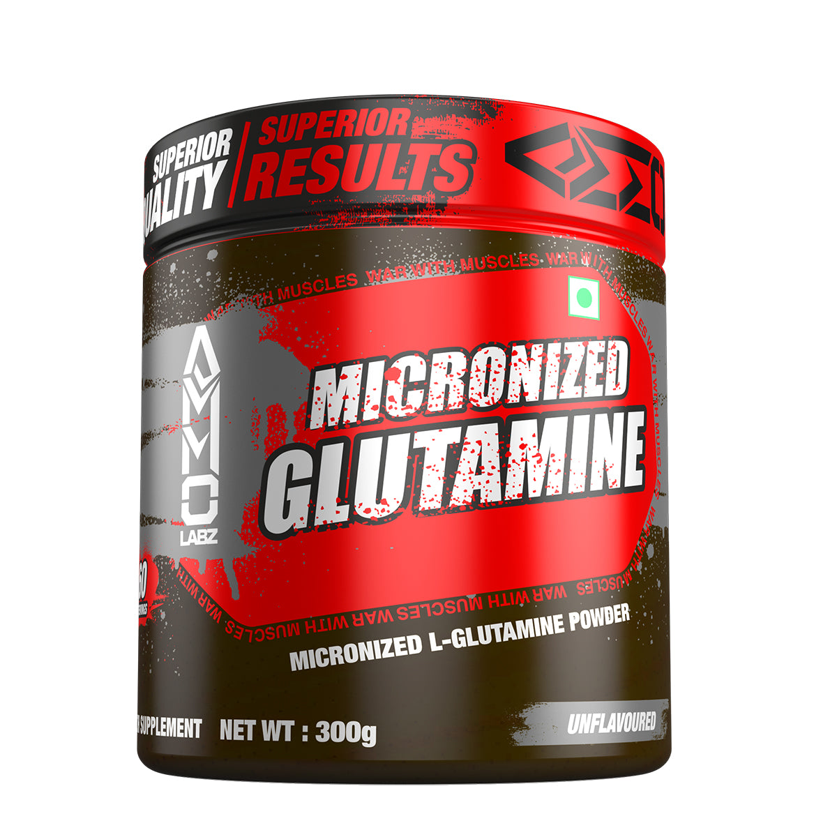 Ammo Labz Micronized Glutamine, 60 servings