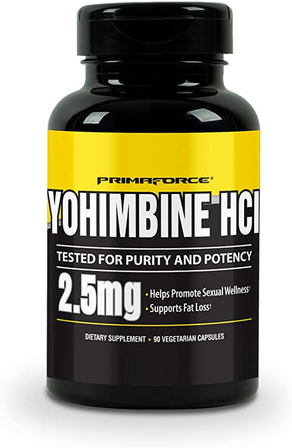 Primaforce, Yohimbine HCl, 2.5 mg, 90 Vegetarian Capsules